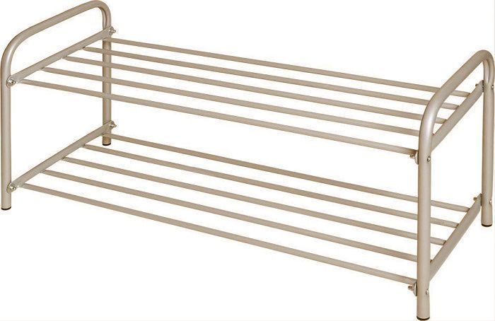 Этажерка "Комфорт2" низкая (360х330х800) 2-х ярусн.разборн. ЭТК2/БЖ бежевый металлик Ника