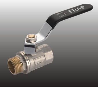 Кран шаровый ручка латун.никел. F 202.05 FR 202 3/4 M/F