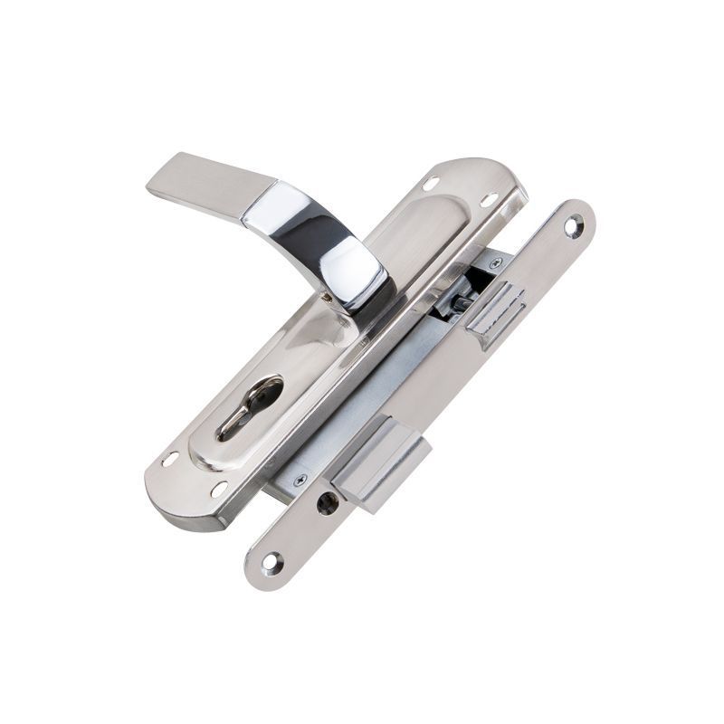 Корпус замка с ручкой LOCKSET25.ORION.5558-1 мат.никель/хром