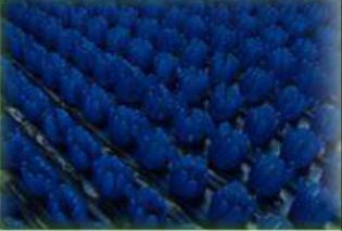 Коврик травка 60х45см синий