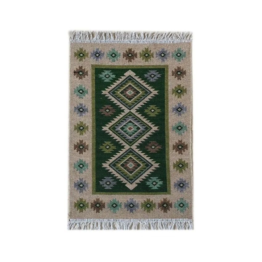 Коврик из хлопка 60*90 зел. UK02 Kilim Usak