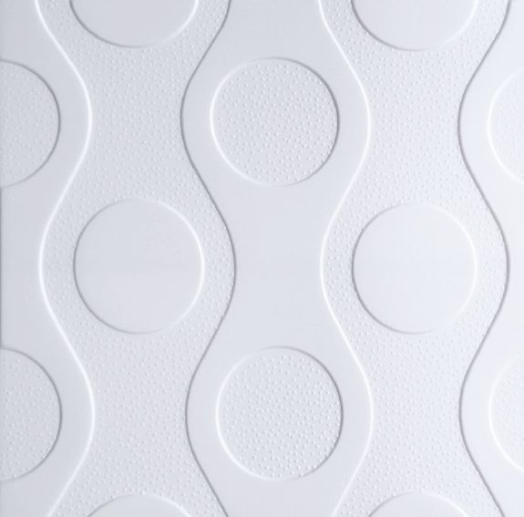 Плитка потолочная белая ламинированная Солид С-2073/34 (упак.136 шт.)