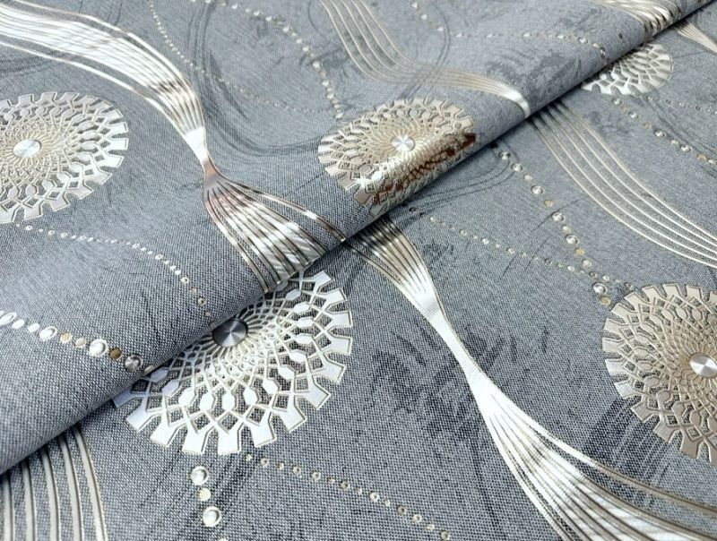 Клеенка на тк.основе лазерная "Жемчуг с принтом" 21607 (1.37х20м)