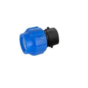 Муфта ПНД компр. соединительная c внутренней резьбой  32х3/4" (90/15) VALFEX