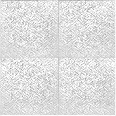 Плитка потолочная белая штампованная Вереск/48 (упак.192 шт.)