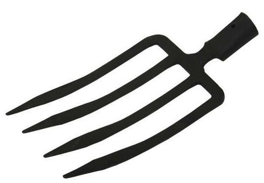 Вилы садово-огородные 4-рог.кованные с черенком*