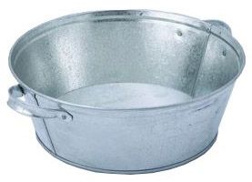Таз оцинкованный 13л круглый