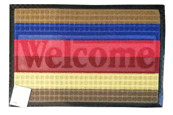 Коврик ворсовой Мультиколор 60х90 прямоугольный радуга