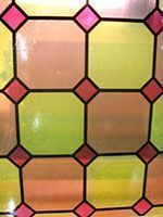 Пленка с/к "HONGDA" арт.9004 (витраж квадрат-ромб ) 0.45х8м