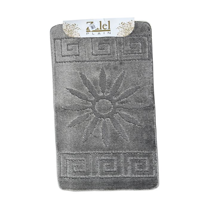 Набор ковриков Залел (2предмет) 60х100/50х60см сер.