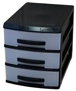 МИНИ комод 3-х секц.черн.