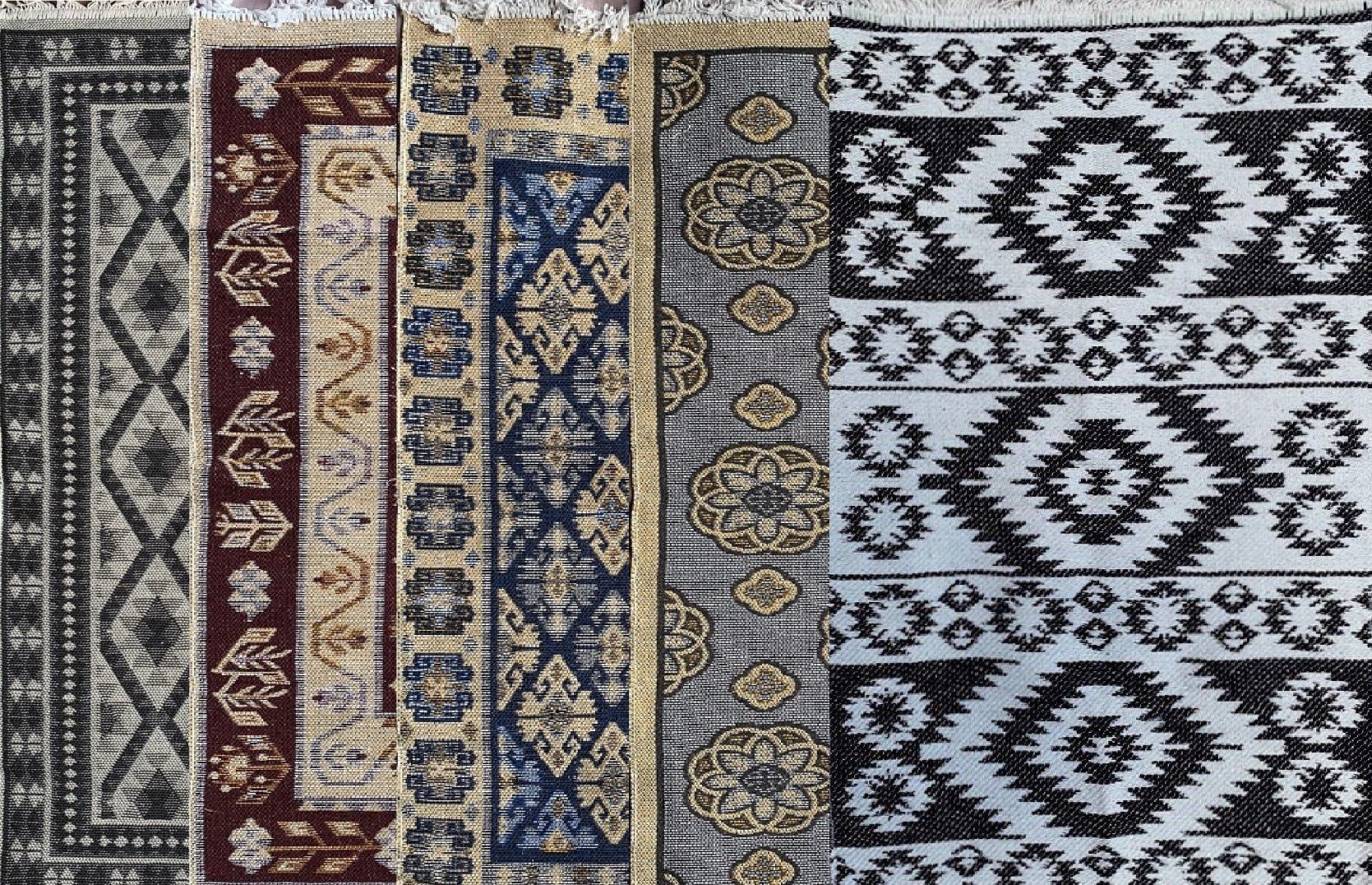 Коврик из хлопка 60*90 зел. UK01 Kilim Usak