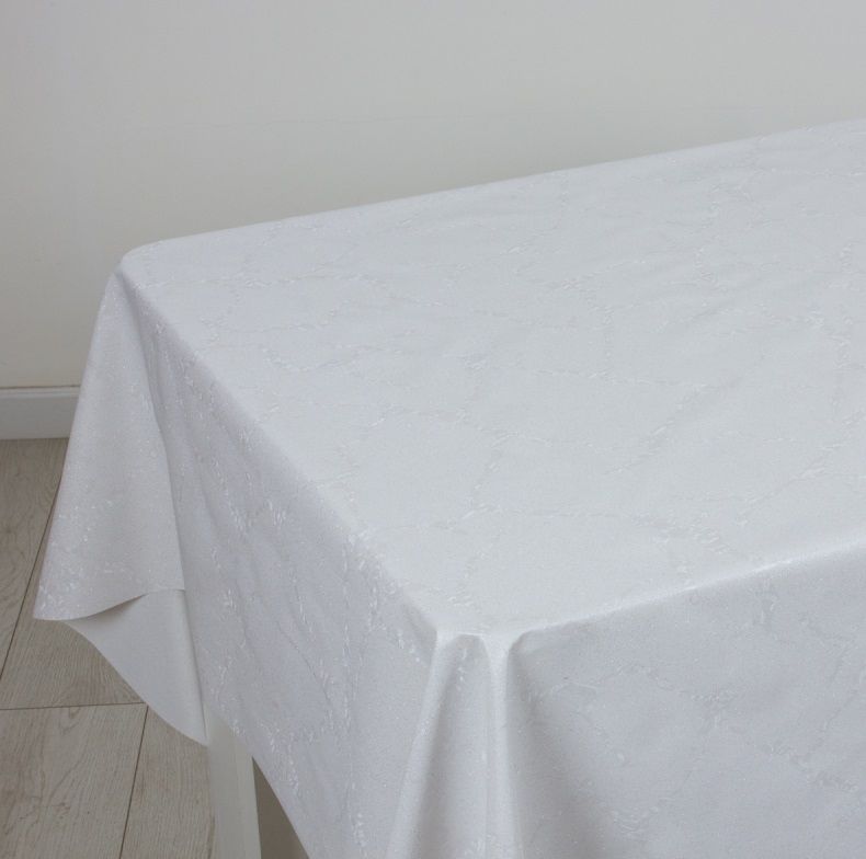 Клеенка на тк.основе "Stars" ZFS-8509A Белый шепот (1.40х20м)