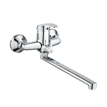 Смеситель для ванны и умывальника монокомандный  хром  Potato Эверест B22-022