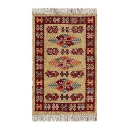 Коврик из хлопка 60*120 вишн./крем. UK1971 Kilim Usak