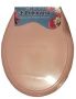 Крышка для унитаза жесткая розовая "Классик"