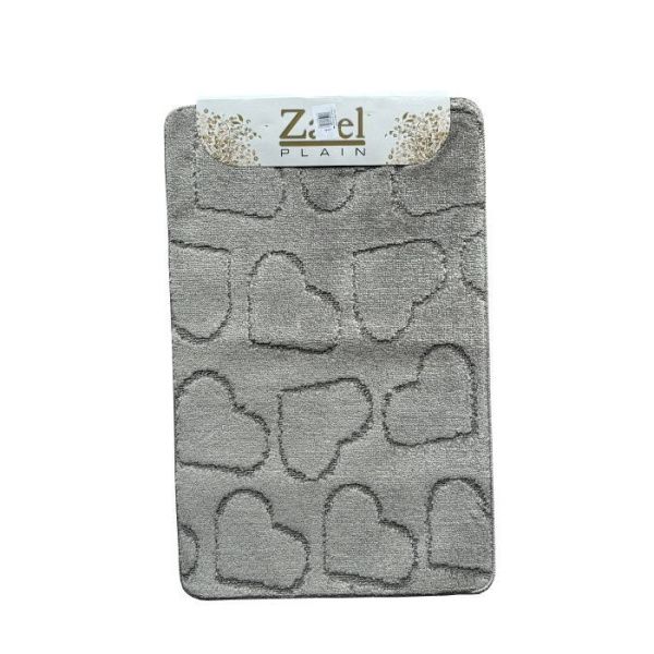 Набор ковриков Залел (1предмет) 55х85-90см сер.
