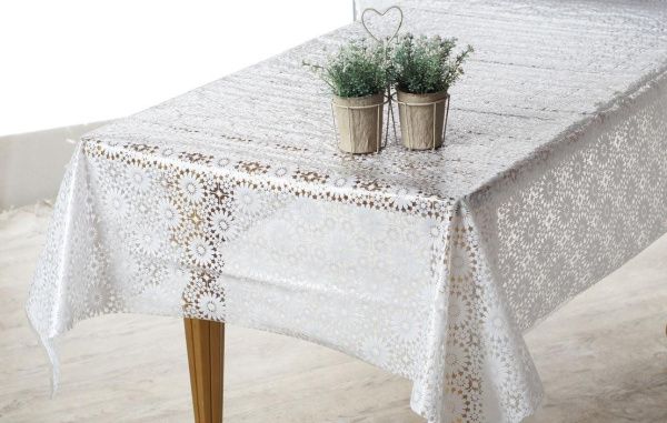 Клеенка ажурная "Лейс" 073E бел.цв.(1,32х22м)