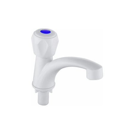 Кран водоразборный одноручковый на холодную воду белый  Potato Эверест B45-339