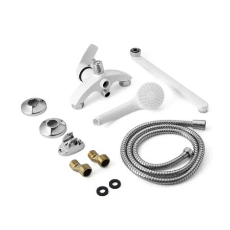 Смеситель для ванны и умывальника монокомандный  кремовый  Potato Эверест B22-2127