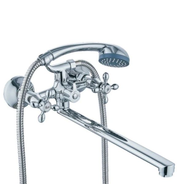 Смеситель для ванны двухручковый хром Potato Diadonna D225-356N