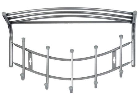 Вешалка настенная ВНП4/МС (матовый серый) Ника (упак.5шт.)