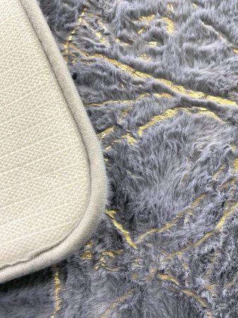 Коврик My Bunny плюшевый (1 предмет) 50х80 серый молния