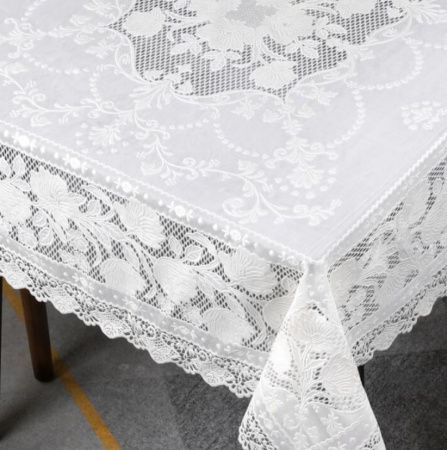 Скатерть готовая ажурная LP-1115VP 137*183cм (10 шт.в рул.)