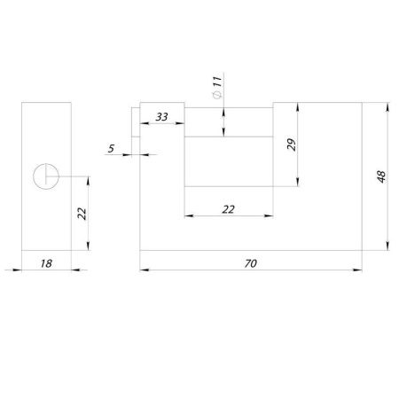 Замок навесной PK-1670 3 key англ.