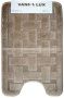 Коврик Vanna Lux туалет (1предмет) 50х80см коричн.