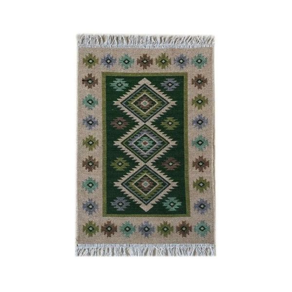 Коврик из хлопка 60*90 зел. UK02 Kilim Usak