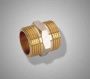 Бочонок F 323.0604 (нар.-нар.) резьбовой латун. (S1"М *1/2 M) (уп.5 шт.)