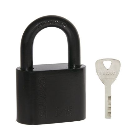 Замок навесной PL-WEATHER-1550 Black 4 fin key ( PL-15-50) диск. /блистер