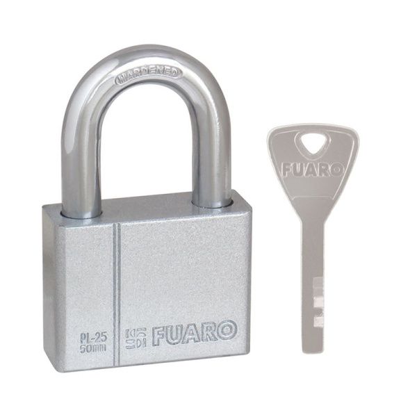 Замок навесной PL-PROTEC-2550 4 fin key (PL-2550) фин. /блистер