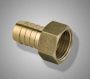 Штуцер (переходник) F 361.1004 резьбовой латун. (Ф10х1/2F внут) (уп.5шт.)