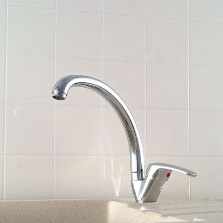 Смеситель для кухни монокомандный хром Potato Эверест B 41-029 M