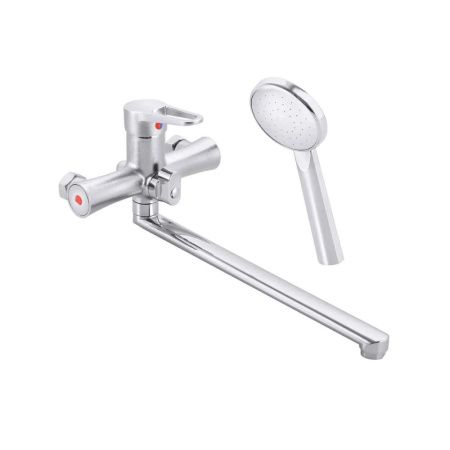 Смеситель для ванны и умывальника монокомандный  хром  Potato Эверест B22-270GS