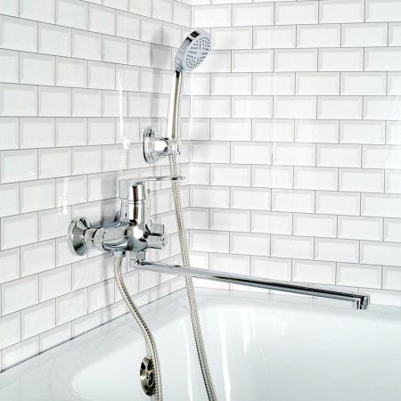 Смеситель для ванны монокомандный хром Potato P2221