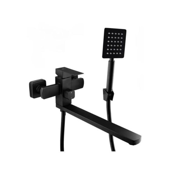 Смеситель для ванны монокомандный чёрный Potato Diadonna D235-22BL
