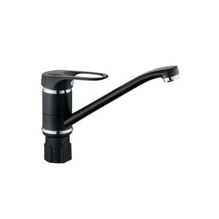 Смеситель для кухни монокомандный  черный  Potato Эверест B49-0256