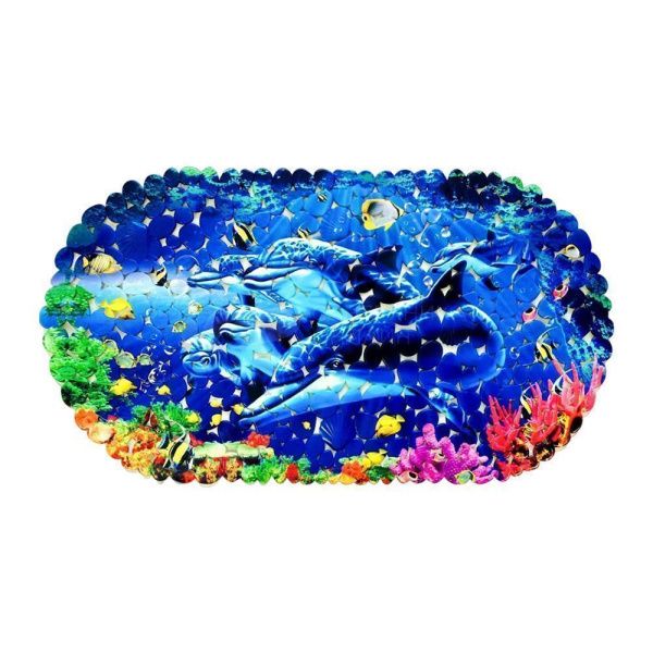 Спа-коврик для в/к 69х36см 6936А фотопринт (Дельфины)