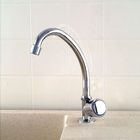Смеситель для кухни одноручковый на холодную воду хром Potato Эверест B 41-345/41-334
