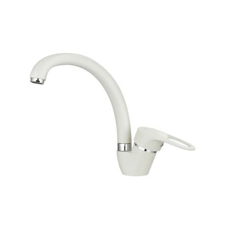 Смеситель для кухни монокомандный  белый  Potato Эверест B59-0257