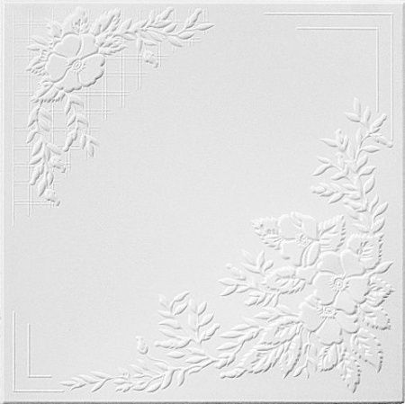 Плитка потолочная белая ламинированная Солид С-2068/40 (упак.160 шт.)