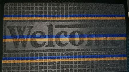 Коврик ворсовой Мультиколор 60х90 прямоугольный серый