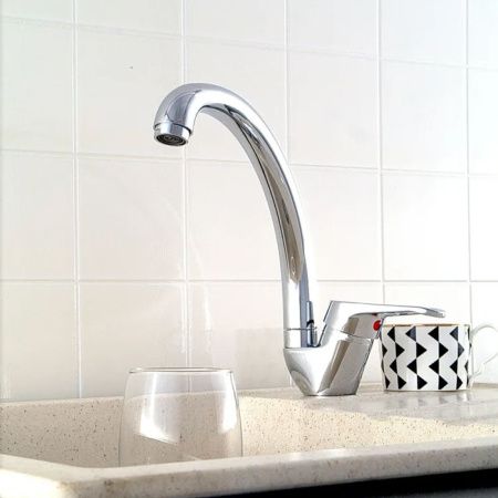 Смеситель для кухни монокомандный  хром  Potato Эверест B59-028