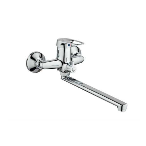 Смеситель для ванны и умывальника монокомандный  хром  Potato Эверест B22-025