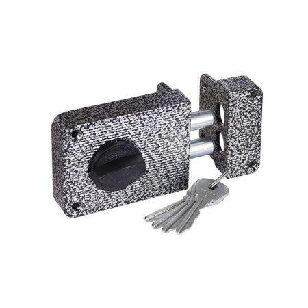 Замок накладной ЗН 1-3 серебро