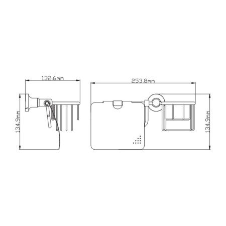 Настенный держатель для туалетной бумаги  P1903-1 (19 серия)