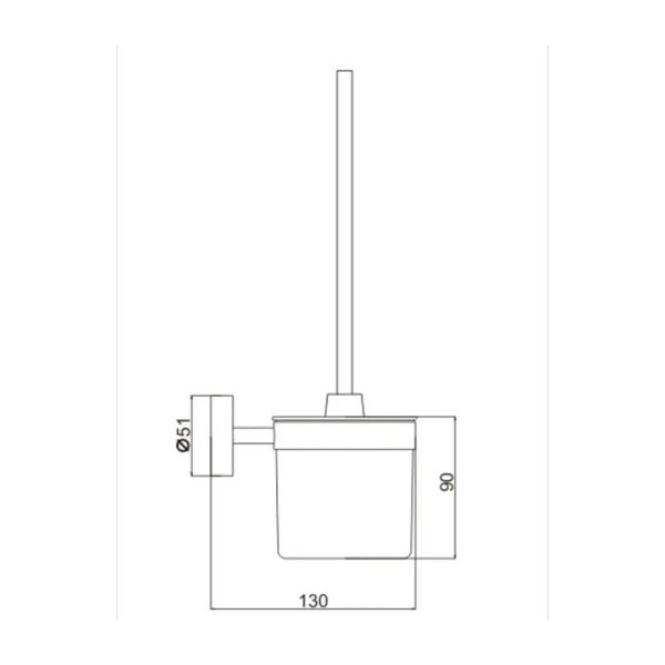 Настенный туалетный ёршик P2010 (20 серия)